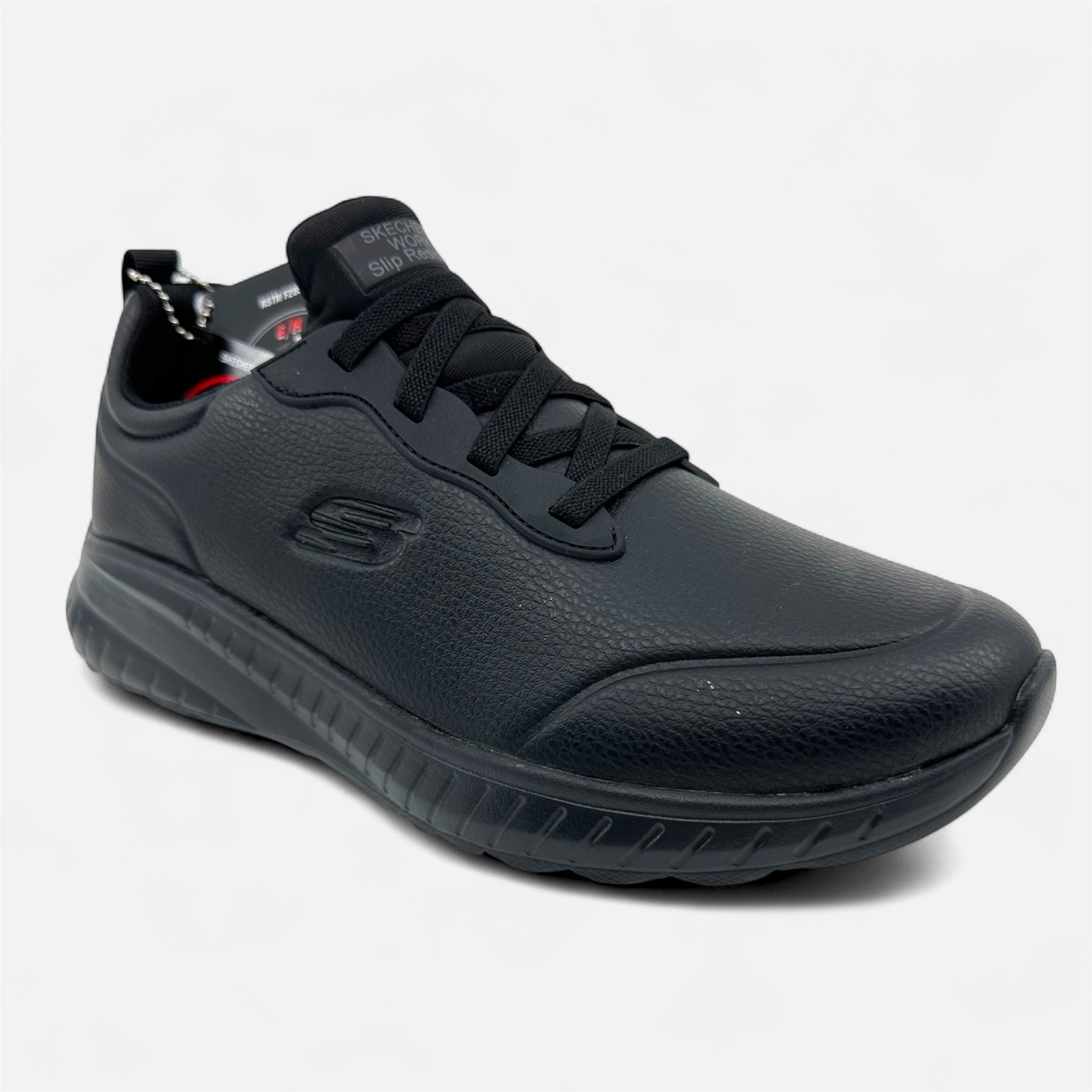 Skechers Squad Chaos SR Rodey Black Womens Electrical Hazard Slip Resistant Sneaker