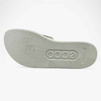 ECCO Flowt White Purple Gold Womens Sandal Slide