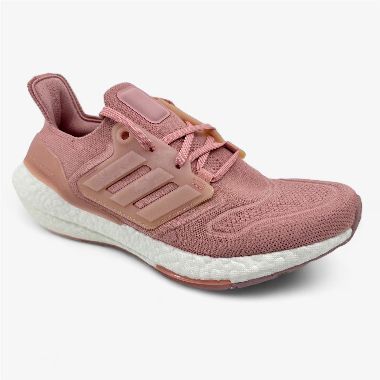 Adidas UltraBoost 22 Mauve Pink White Womens Size 8 Athletic Sneaker