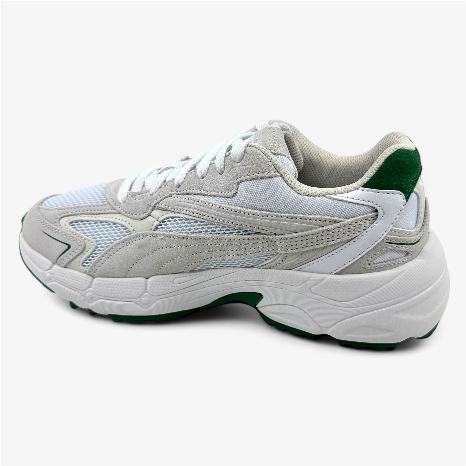 PUMA Teveris G White Vapor Vine Mens Spikeless Golf Shoes