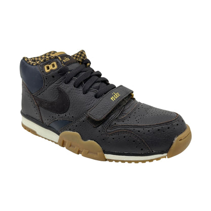 Nike Air Trainer 1 Mid PRM QS Brown Dark Obsidian Mens Athletic Brogue Sneaker