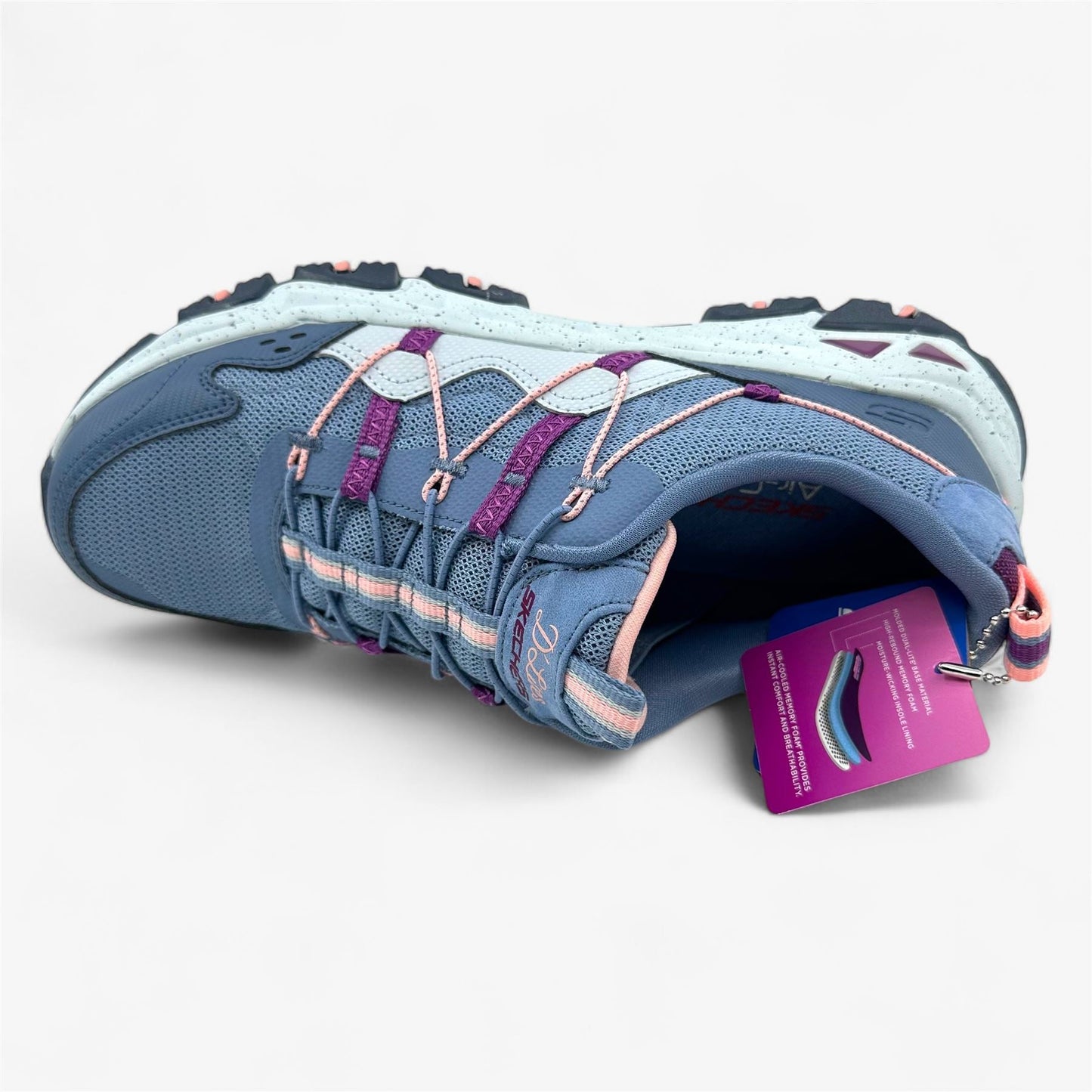 Skechers D'Lites Hikers Hillock Slate Pink Womens Good Year Outsoles Sneaker