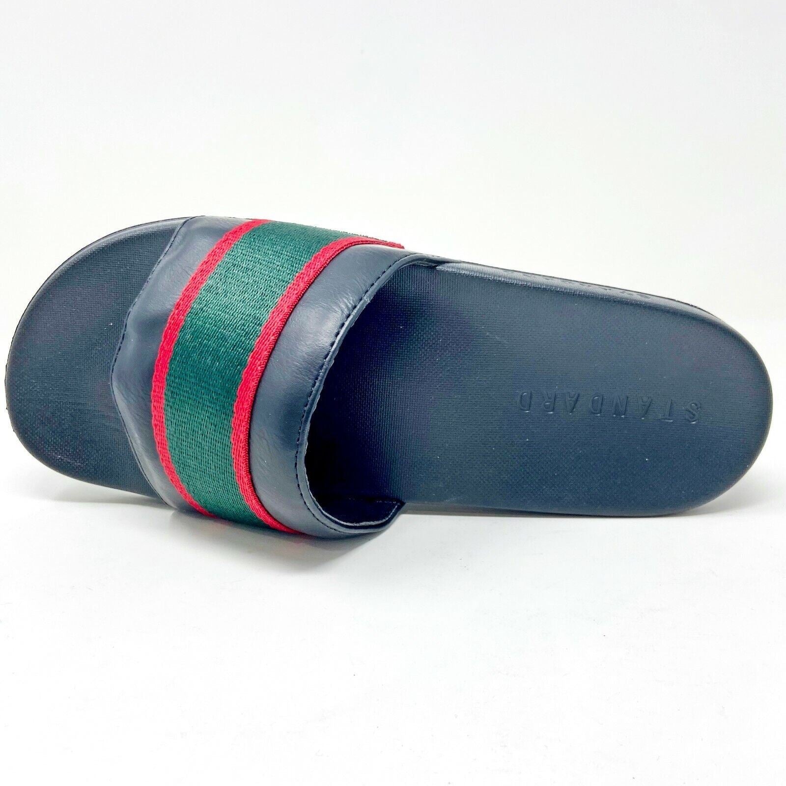 STNDRD Standard Los Angeles Monaco Black Green Red Mens Sandals