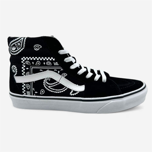 VANS Sk8 Hi (Peace Paisley) Black True White Mens Athletic Sneaker