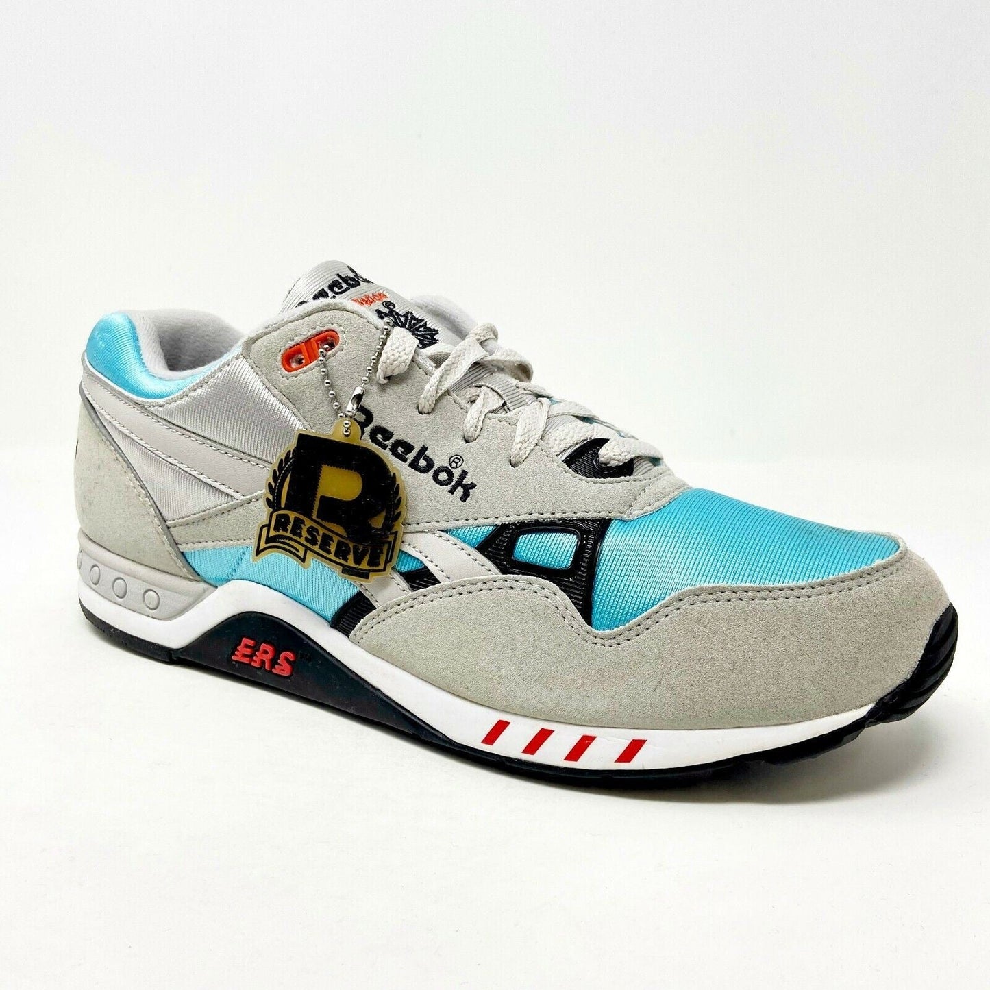 Reebok ERS 2000 OG Steel Gray Blue Red Mens Retro Trainer Sneaker V55124