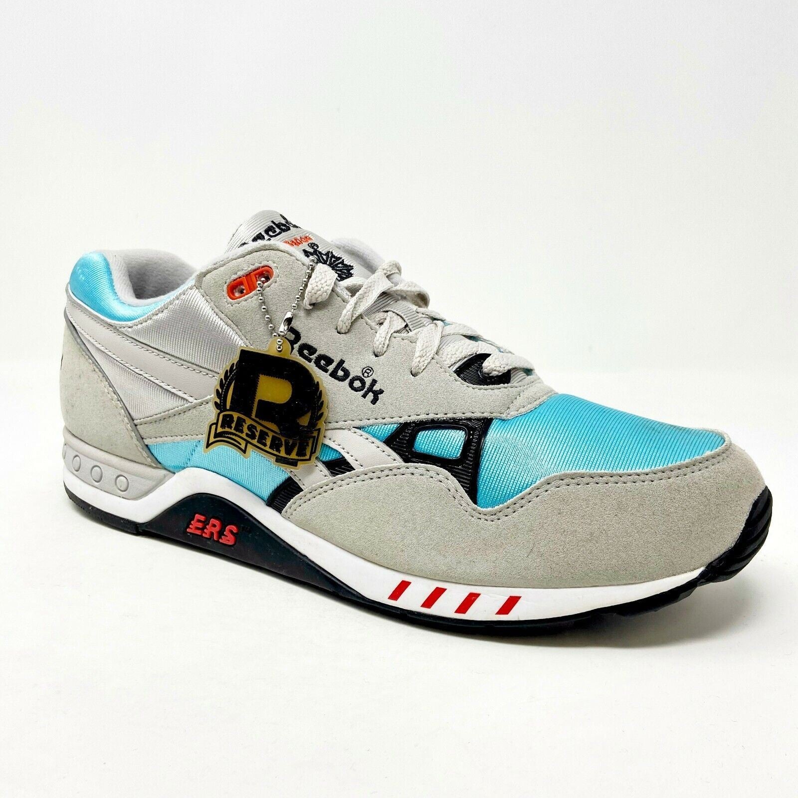 Reebok ERS 2000 OG Steel Gray Blue Red Mens Retro Trainer Sneaker V55124