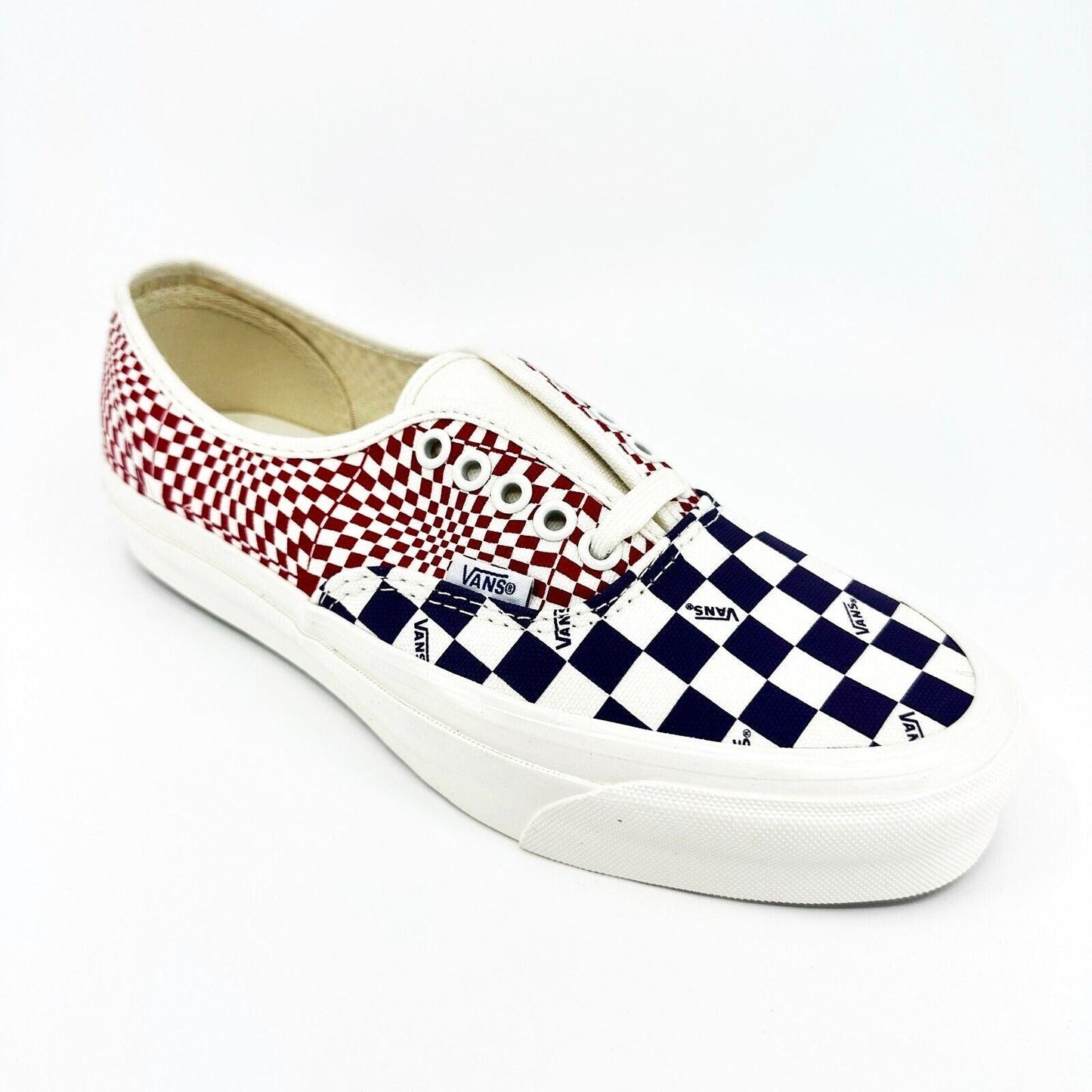 Vans Vault OG Authentic LX (Canvas) Logo Check Violet Indigo Racing Mens Sneaker