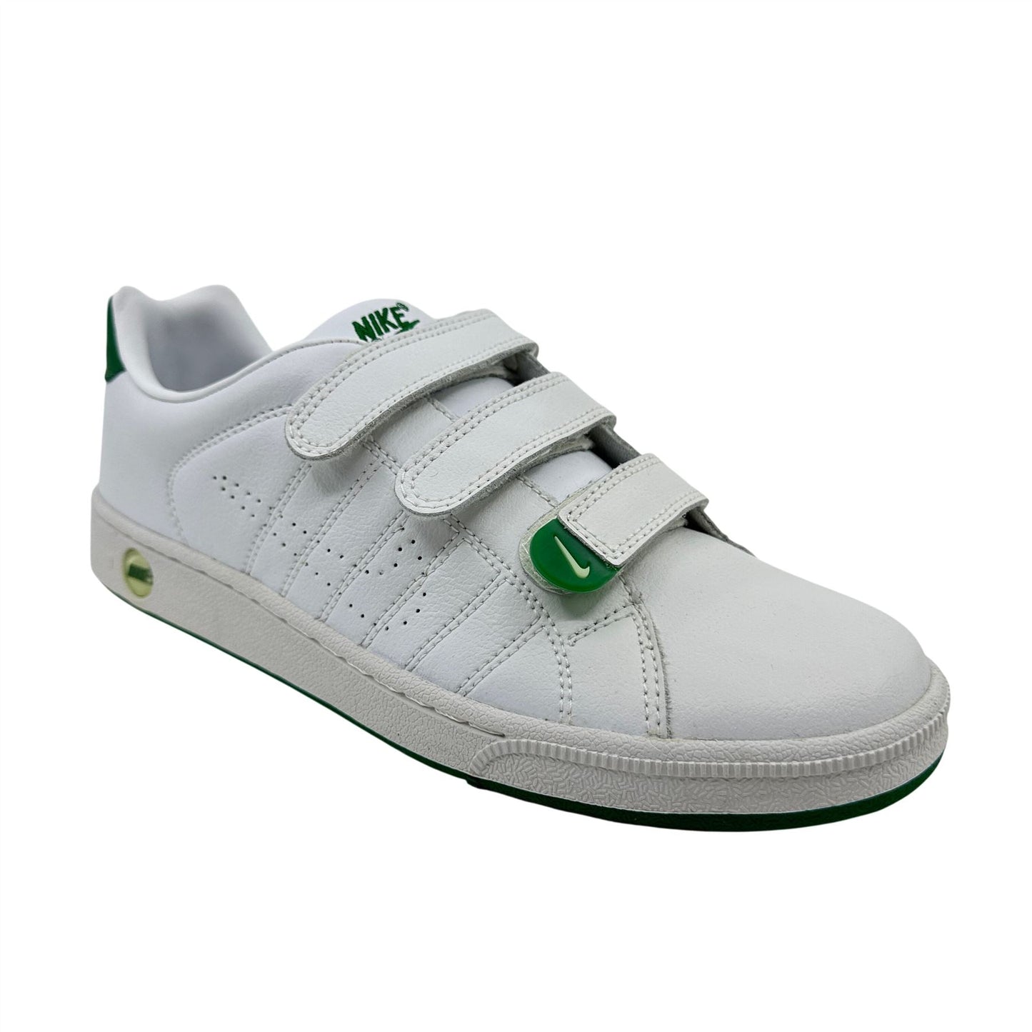Nike Court Tradition V2 White Pine Green Mens Athletic Sneaker