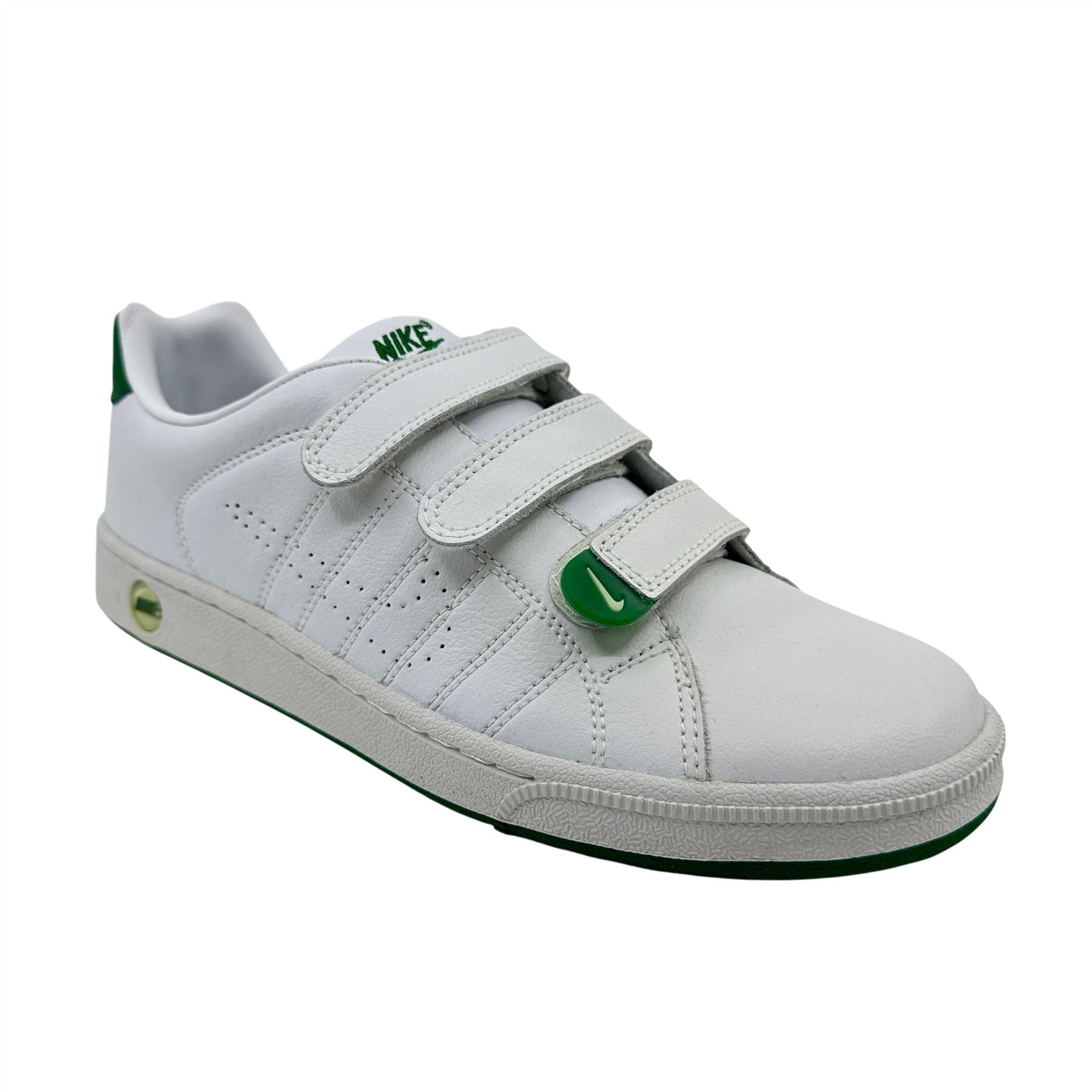 Nike Court Tradition V2 White Pine Green Mens Athletic Sneaker