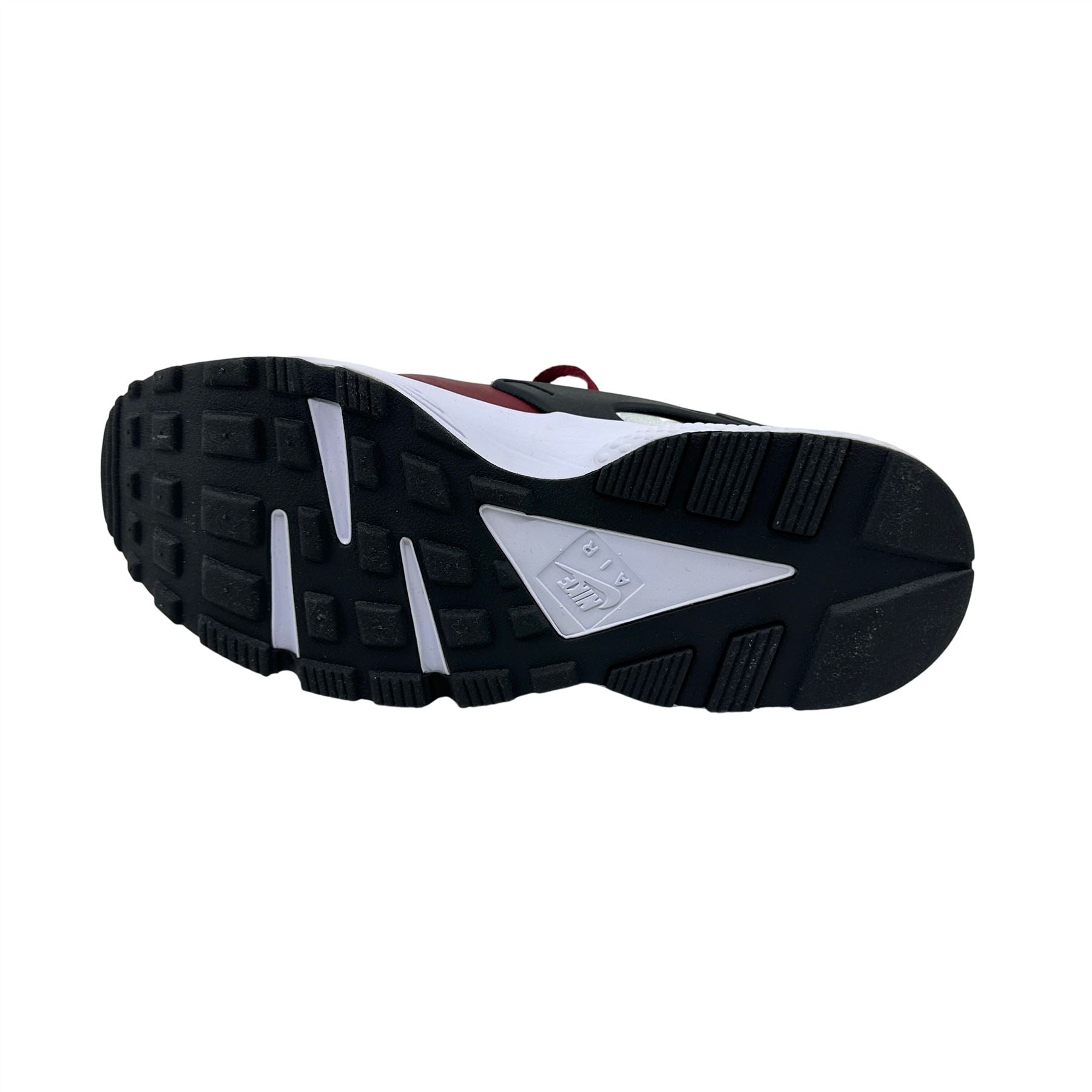 Nike Air Huarache Team Red Black Platinum Mens Size 9 Athletic Sneaker