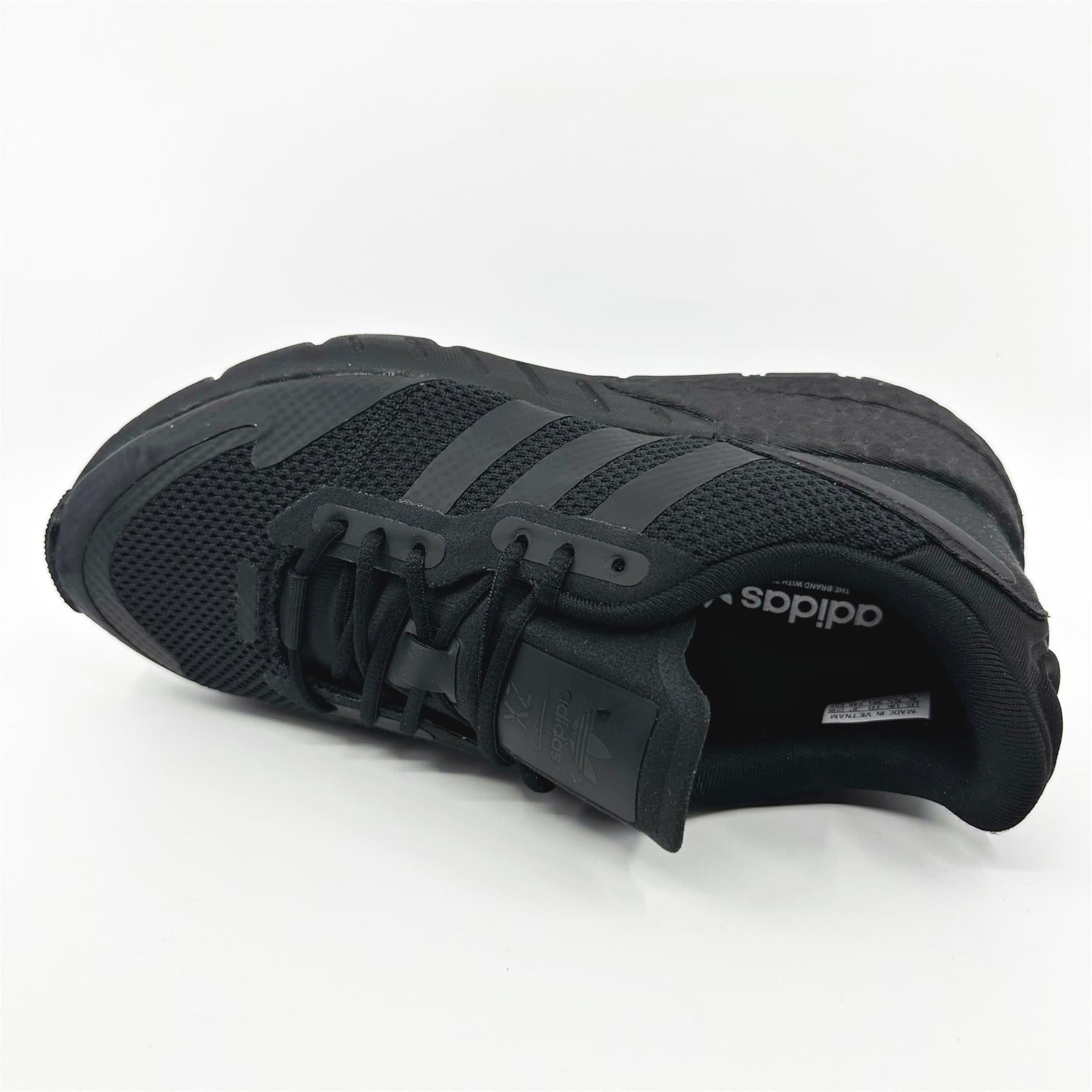 adidas ZX 1K Boost Triple Black Unisex Kids Athletic Sneaker G58921
