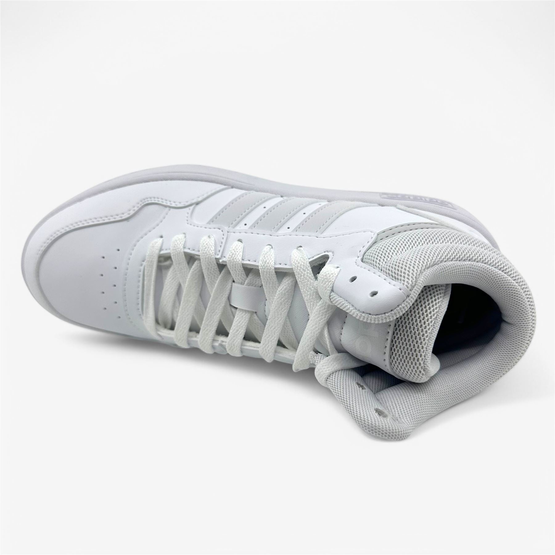 Adidas Hoops 3.0 Mid Cloud White Dash Grey Womens Athletic Sneaker