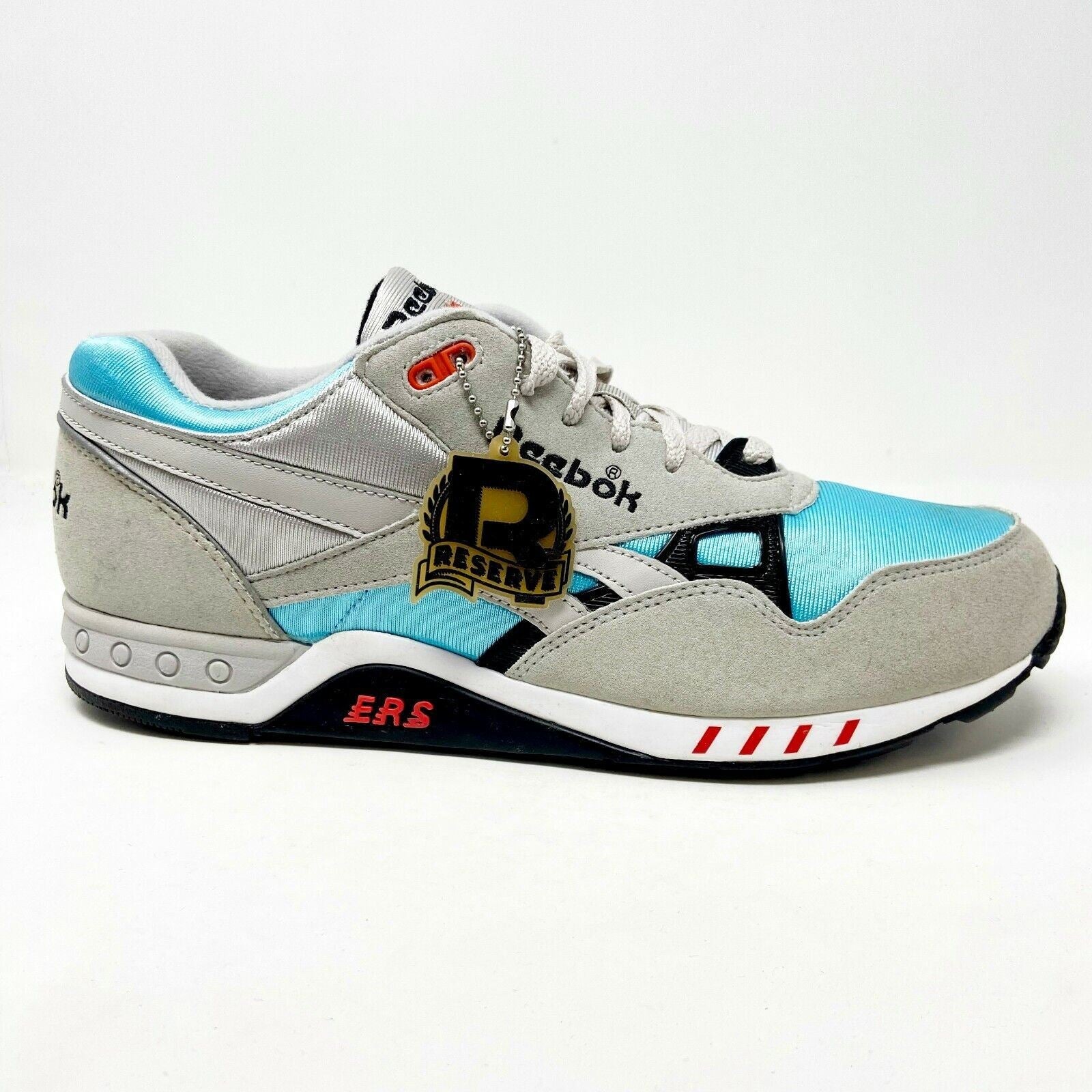 Reebok ERS 2000 OG Steel Gray Blue Red Mens Retro Trainer Sneaker V55124