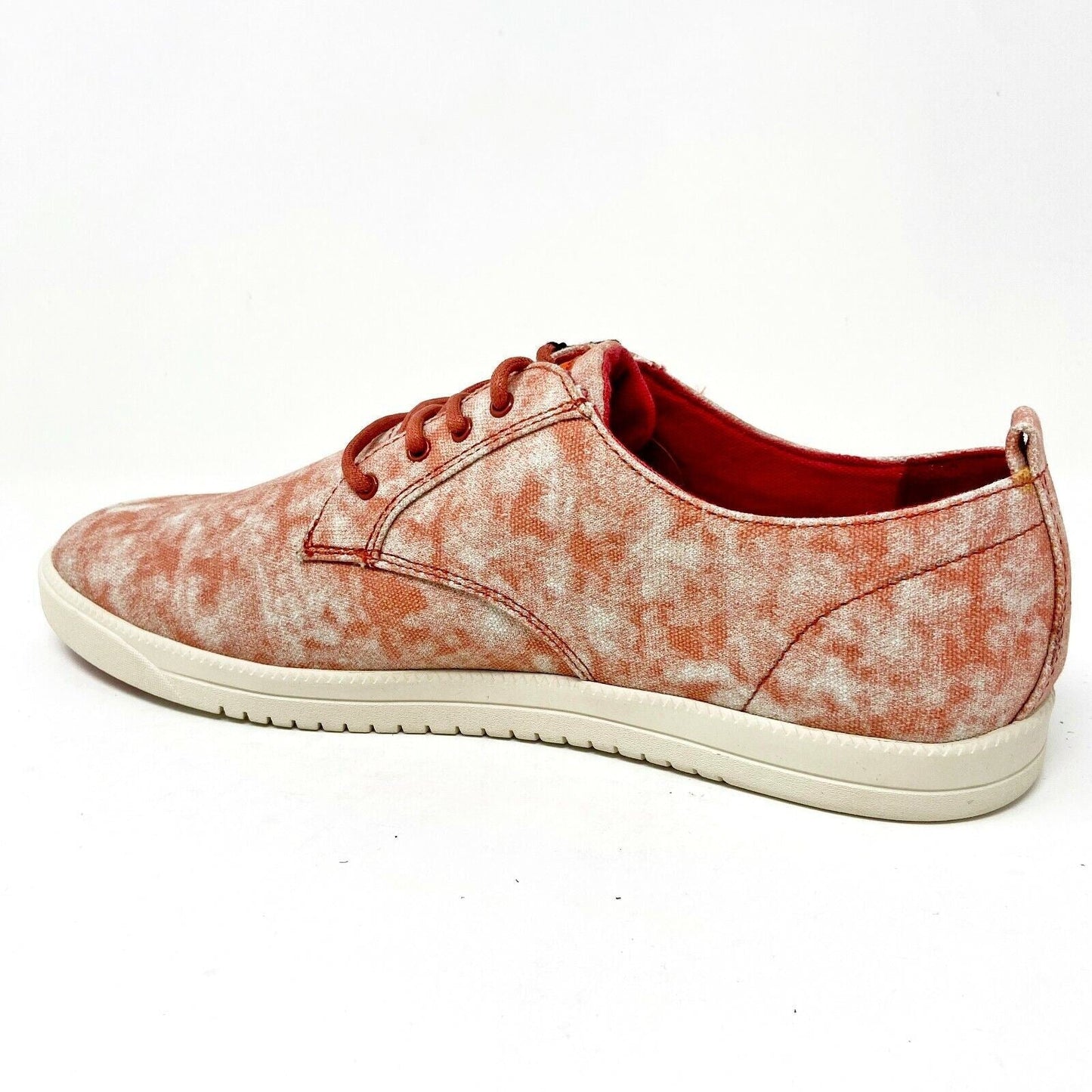 Clae Ellington Textile Fire Tie Dye Canvas Mens Premium Casual Shoes Sneakers