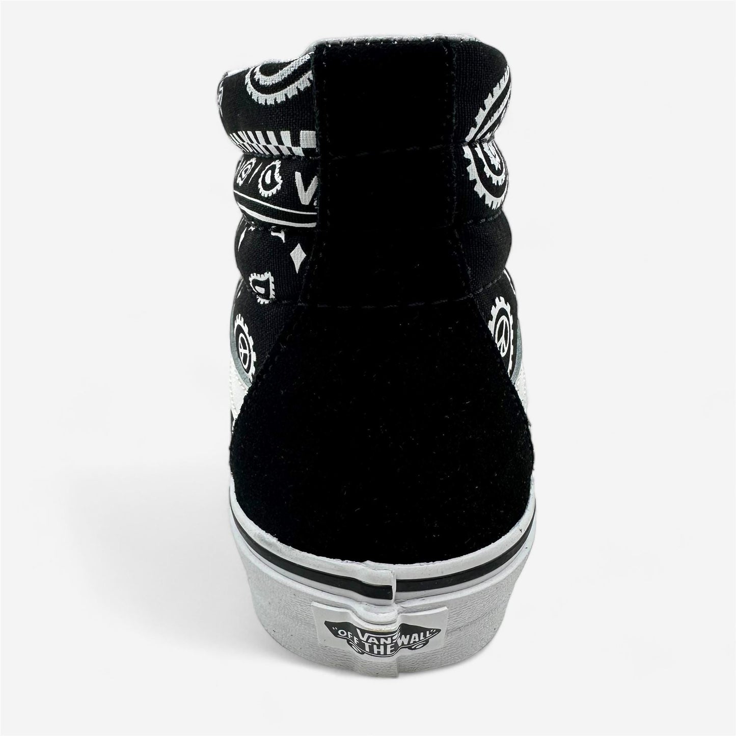 VANS Sk8 Hi (Peace Paisley) Black True White Mens Athletic Sneaker