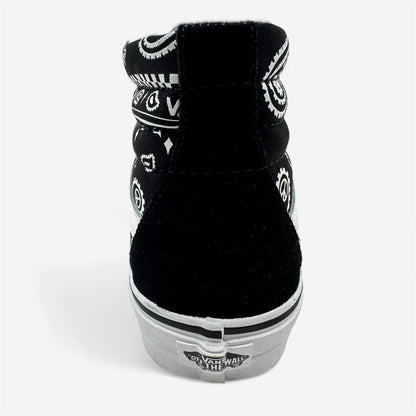 VANS Sk8 Hi (Peace Paisley) Black True White Mens Athletic Sneaker