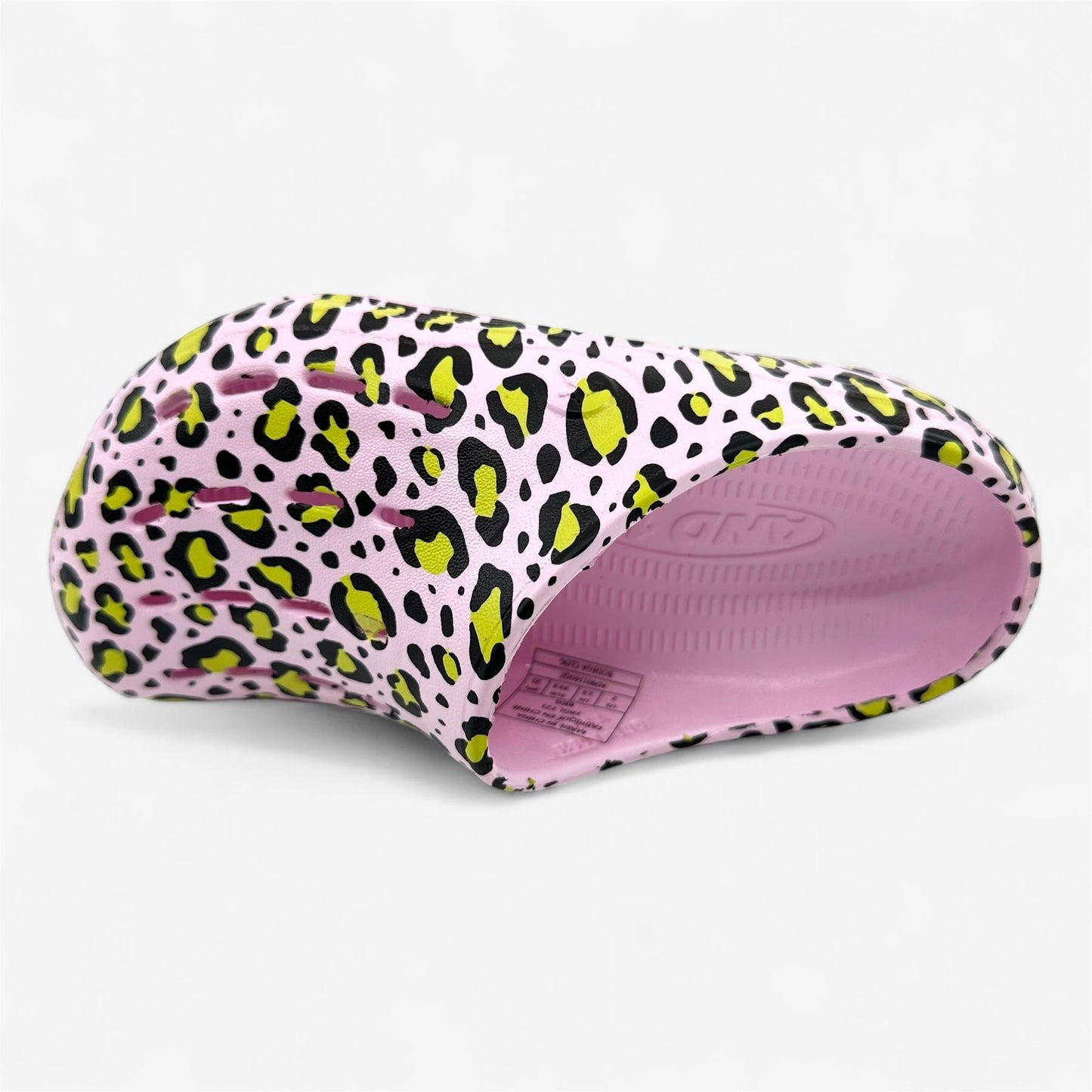 AND1 Bodega Clog Pink Leopard Kids Girls Sandal Clog