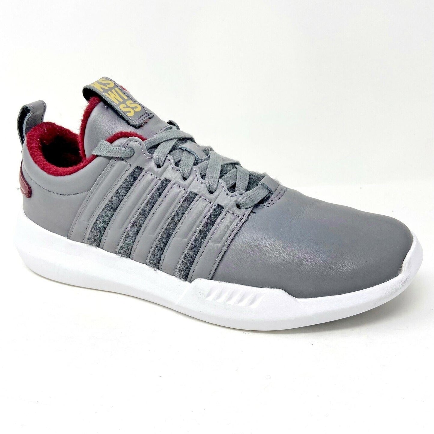 K-Swiss Gen K Manifesto CEO Quiet Oxblood White Mens Size 7.5 Sneakers 06094 067