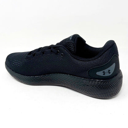 Under Armour UA Charged Pursuit 2 Black Womens Size 9.5 Running Shoes 3022604 00