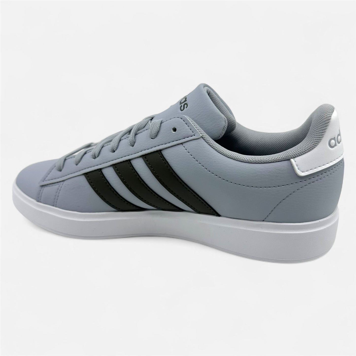 Adidas Grand Court 2.0 Halo Silver Shadow Olive Mens Athletic Sneaker