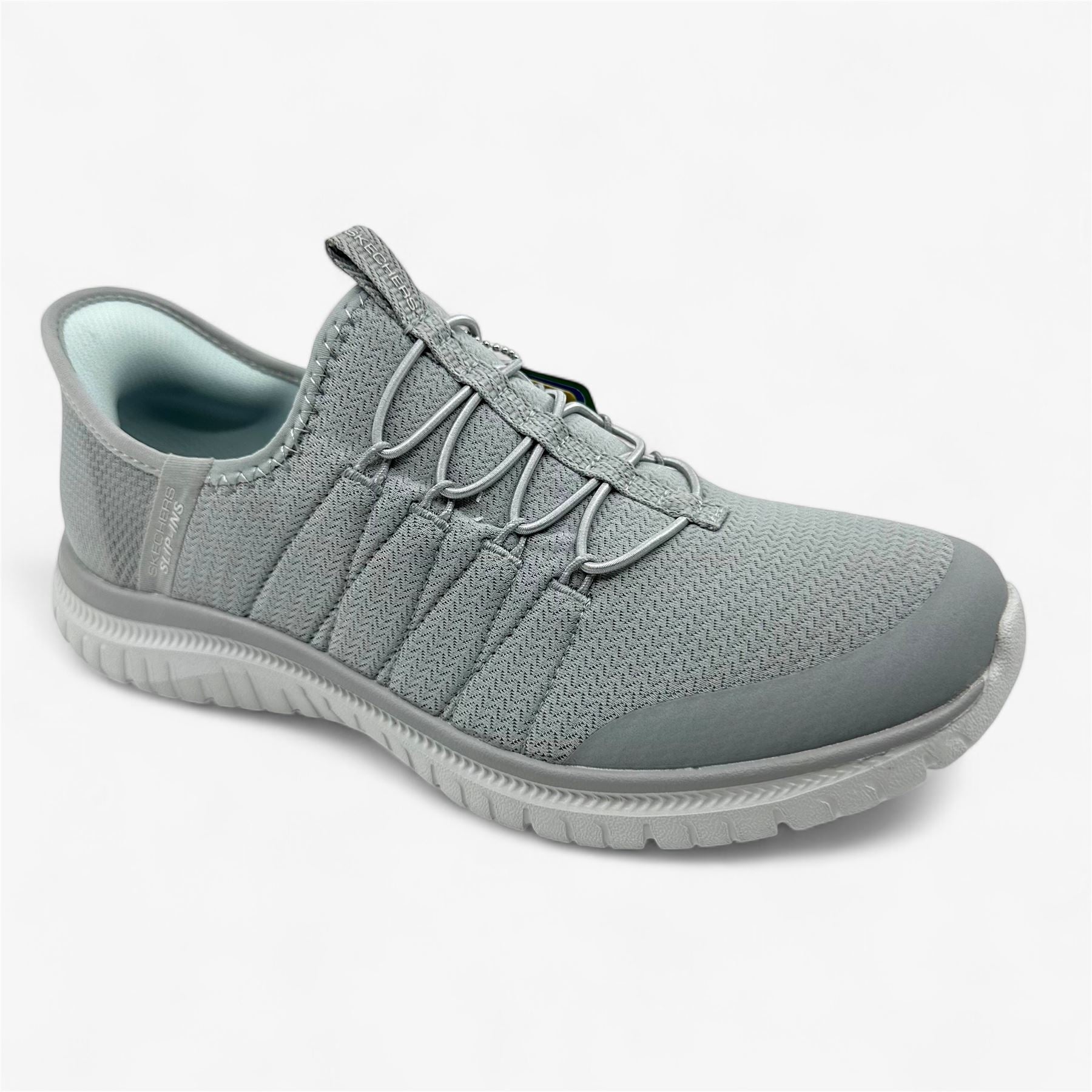 Skechers Virtue Glow Gray Womens Athletic Sneaker