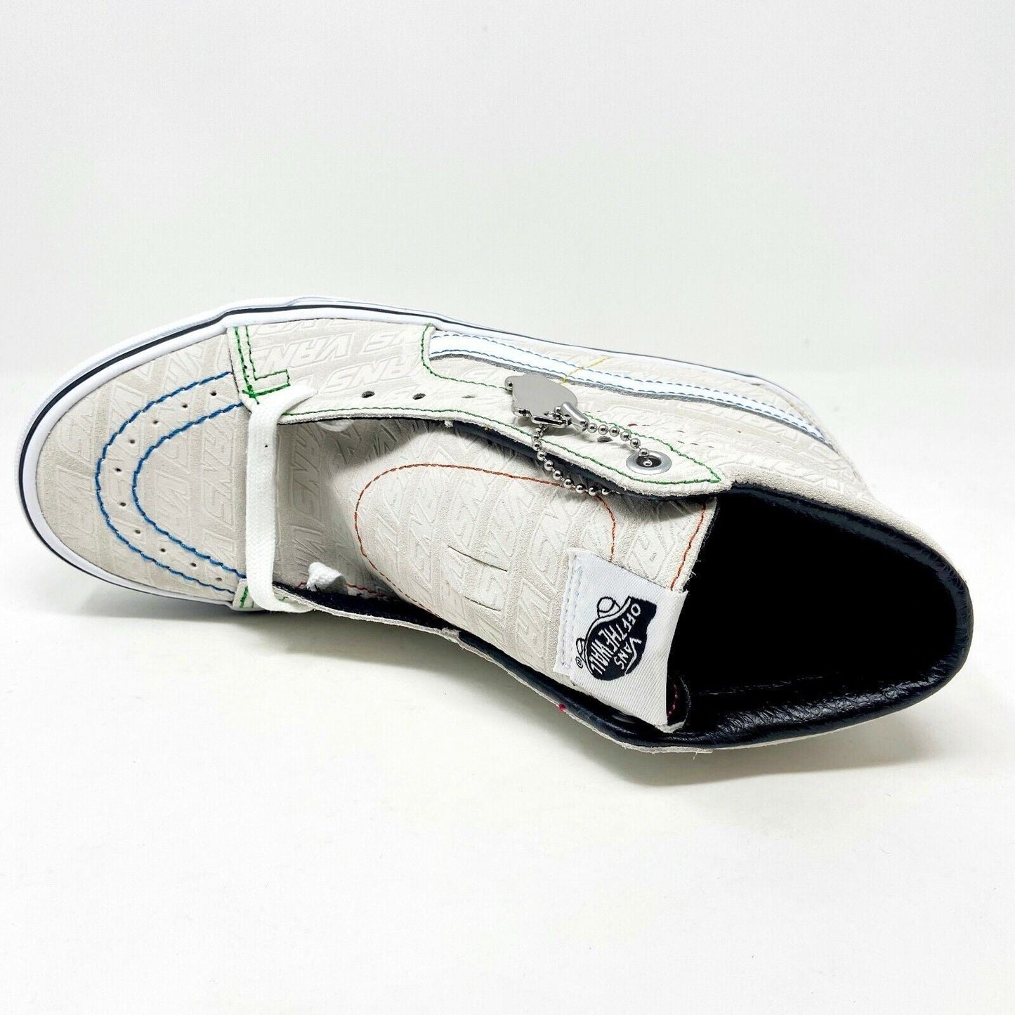 Vans SK8 Hi (Vans Emboss) True White Womens Casual Shoes Sneakers