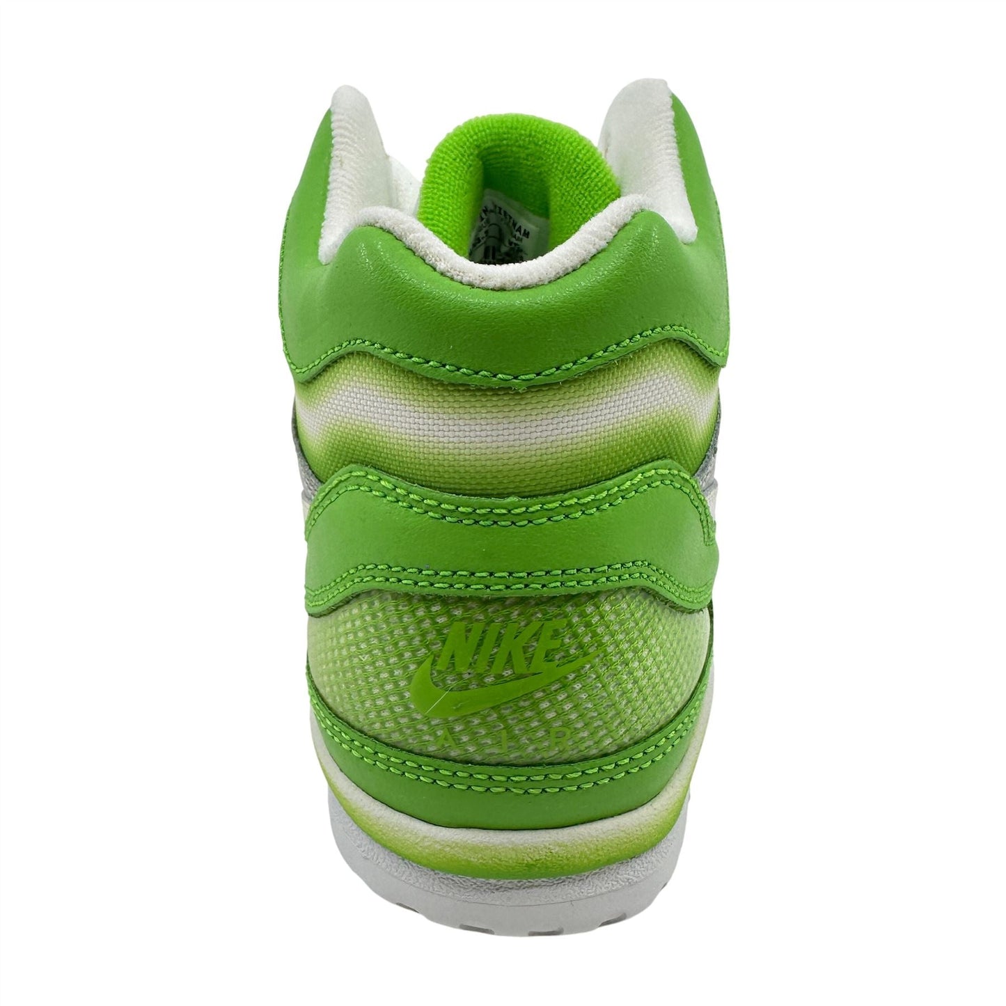 Nike Air Digs High Green White Metallic Silver Womens Athletic Sneaker