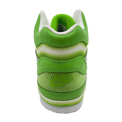 Nike Air Digs High Green White Metallic Silver Womens Athletic Sneaker