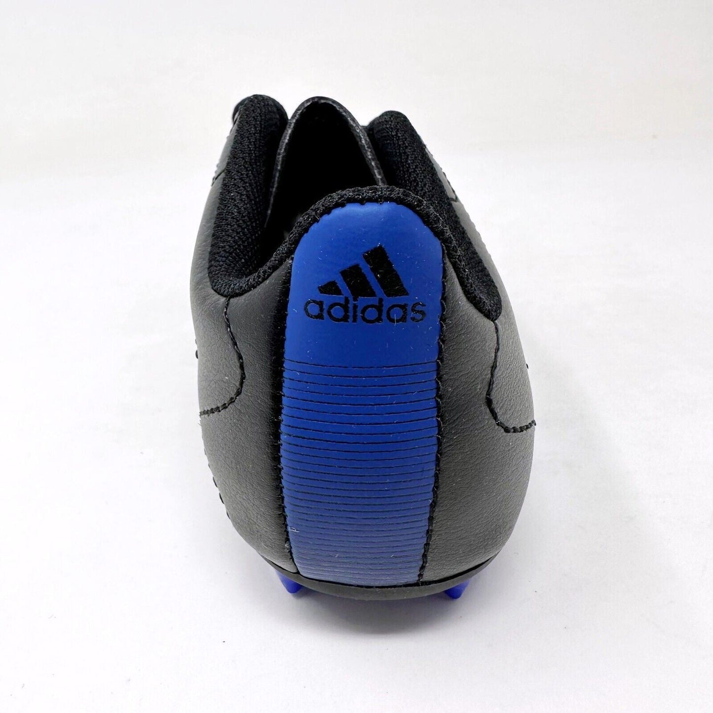 Adidas Goletto VIII FG J Black Blue Kids Youth Size 1 Soccer Cleats GX6906