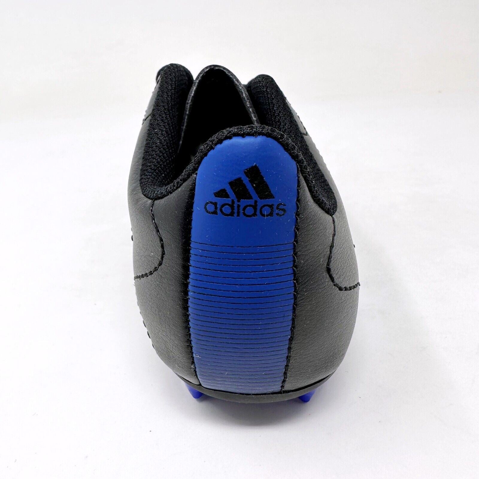 Adidas Goletto VIII FG J Black Blue Kids Youth Size 1 Soccer Cleats GX6906
