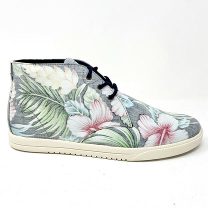 Clae Strayhorn Textile Black Floral Hawaiian Canvas Mens Casual Sneakers