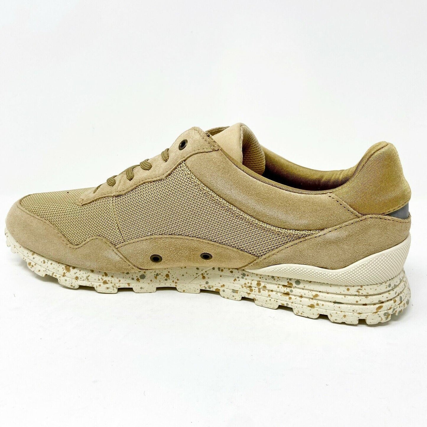 Clae Hoffman Camel Suede Mesh Mens Premium Casual Sneakers