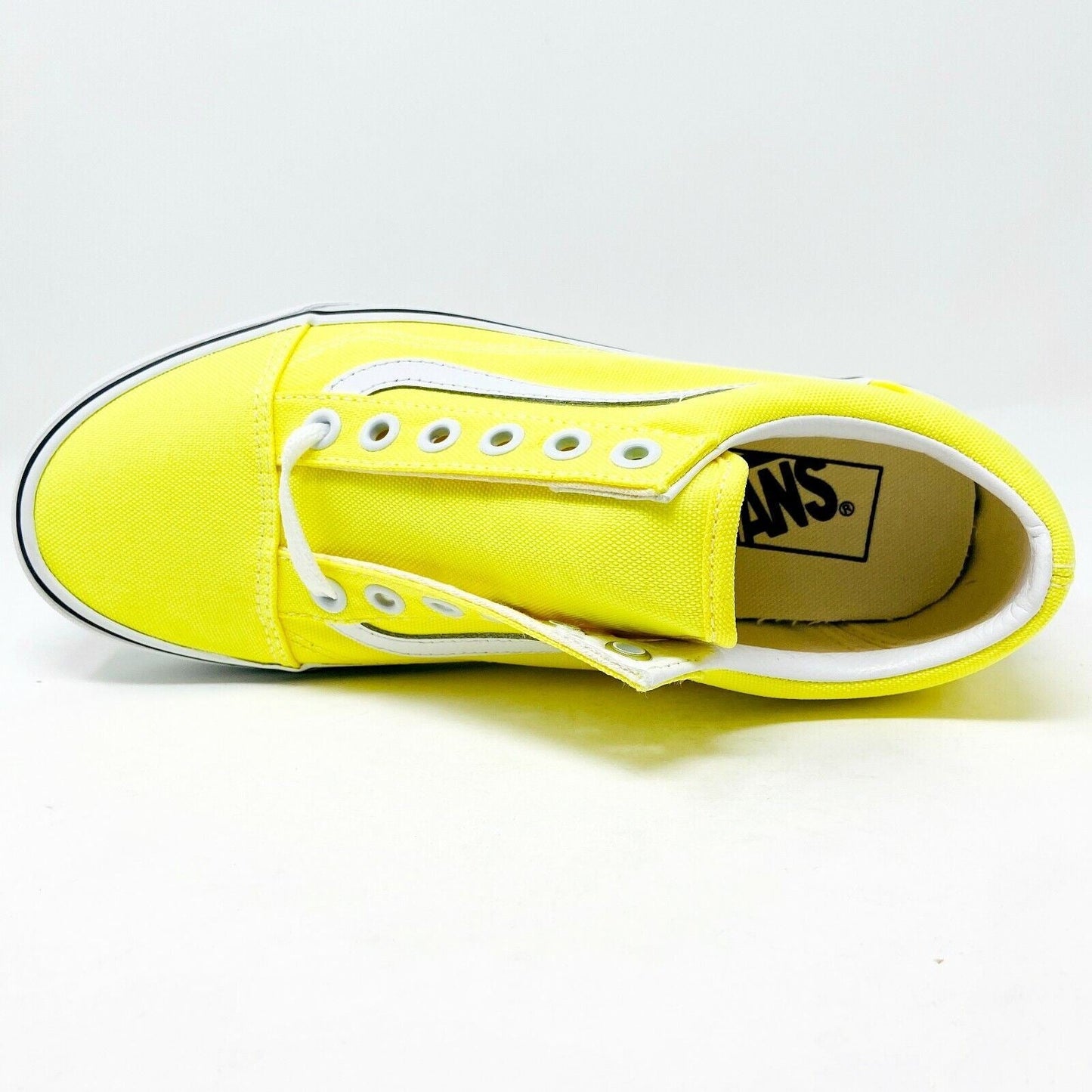 Vans Old Skool (Neon) Lemon Tonic True White Womens Shoes Sneakers