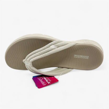 Skechers Go Walk Flex Overjoy Natural Womens Sandal Thong