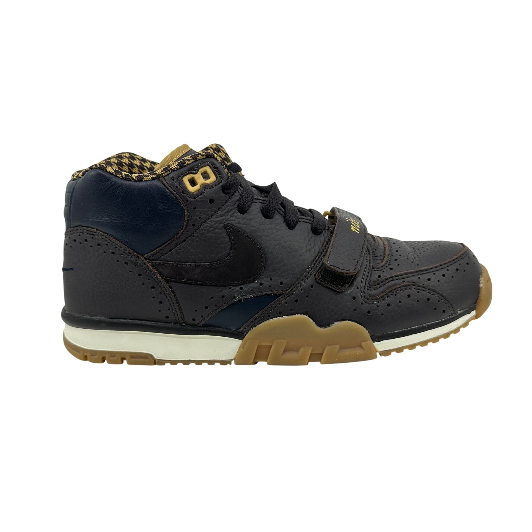 Nike Air Trainer 1 Mid PRM QS Brown Dark Obsidian Mens Athletic Brogue Sneaker