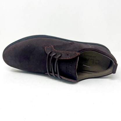 Clae Ellington Umber Waxed Suede Mens Premium Casual Sneakers