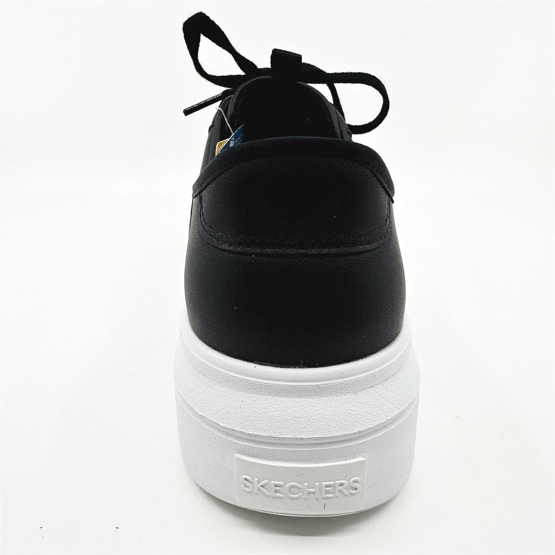 Skechers Cordova Classic New Reign Black White Womens  Slip On Sneakers