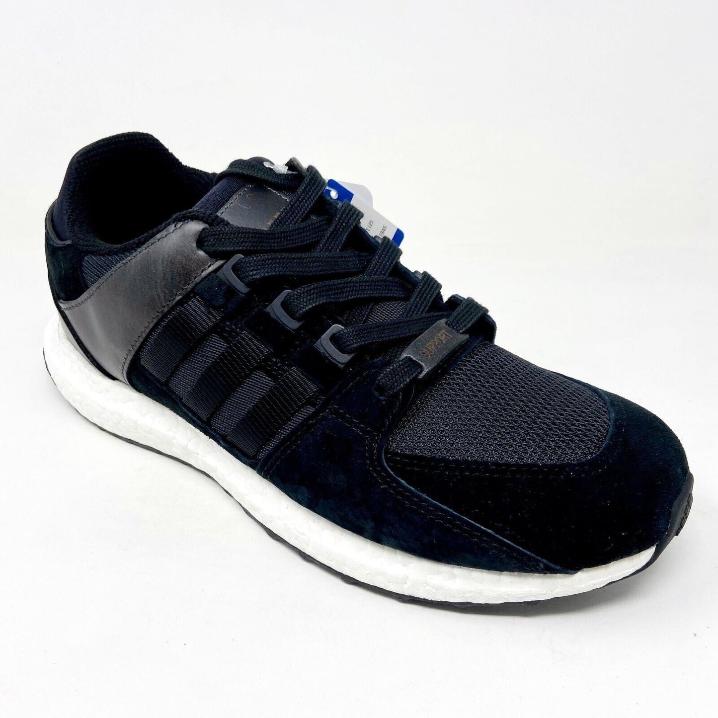 Adidas Originals EQT Support Ultra Milled Leather Black Mens Running Shoe BA7475