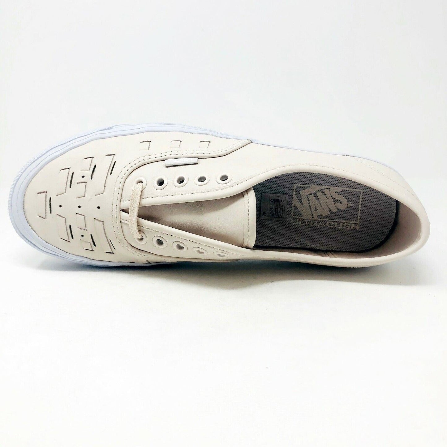 Vans Authentic Weave (Leather) Delicacy Pink Womens Casual Sneakers