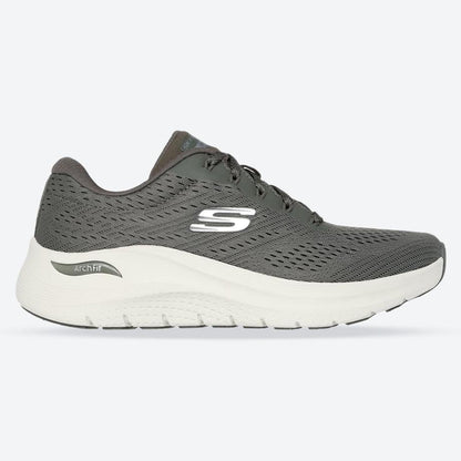 Women's Wide Fit Skechers 150051 Arch Fit 2.0 Big League Trainers - Olive