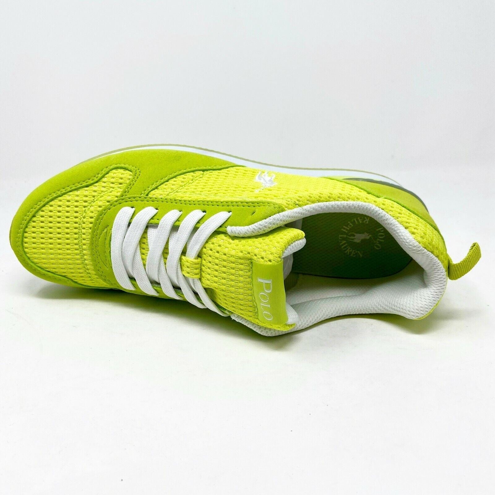 Polo Ralph Lauren Citron Dash Florescent Yellow Kids Casual Sneakers 990102J