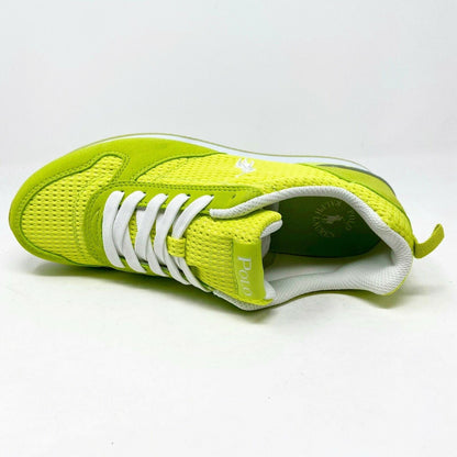 Polo Ralph Lauren Citron Dash Florescent Yellow Kids Casual Sneakers 990102J