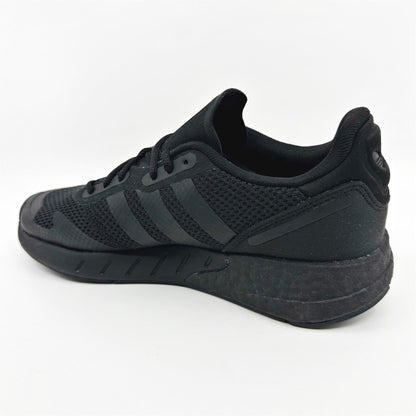 adidas ZX 1K Boost Triple Black Unisex Kids Athletic Sneaker G58921