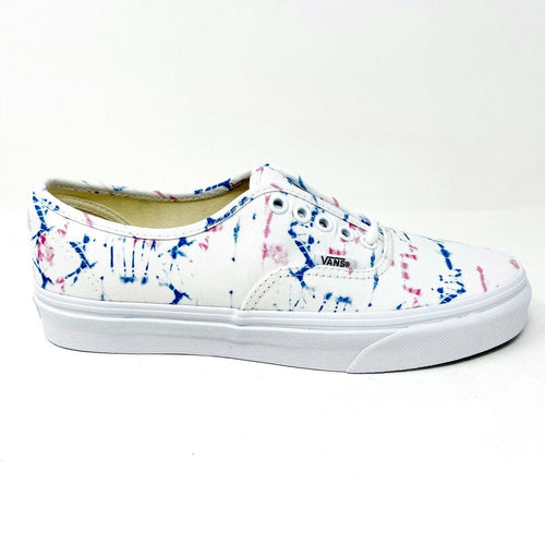 Vans Madewell Authentic Stained True White Tie Dye Womens Casual Shoes