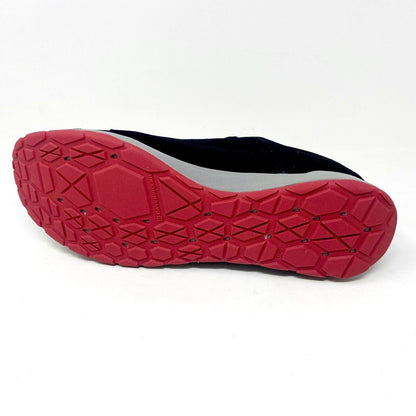 Caterpillar CAT Quest Black Red Mens Suede Casual Shoes Sneakers P724162