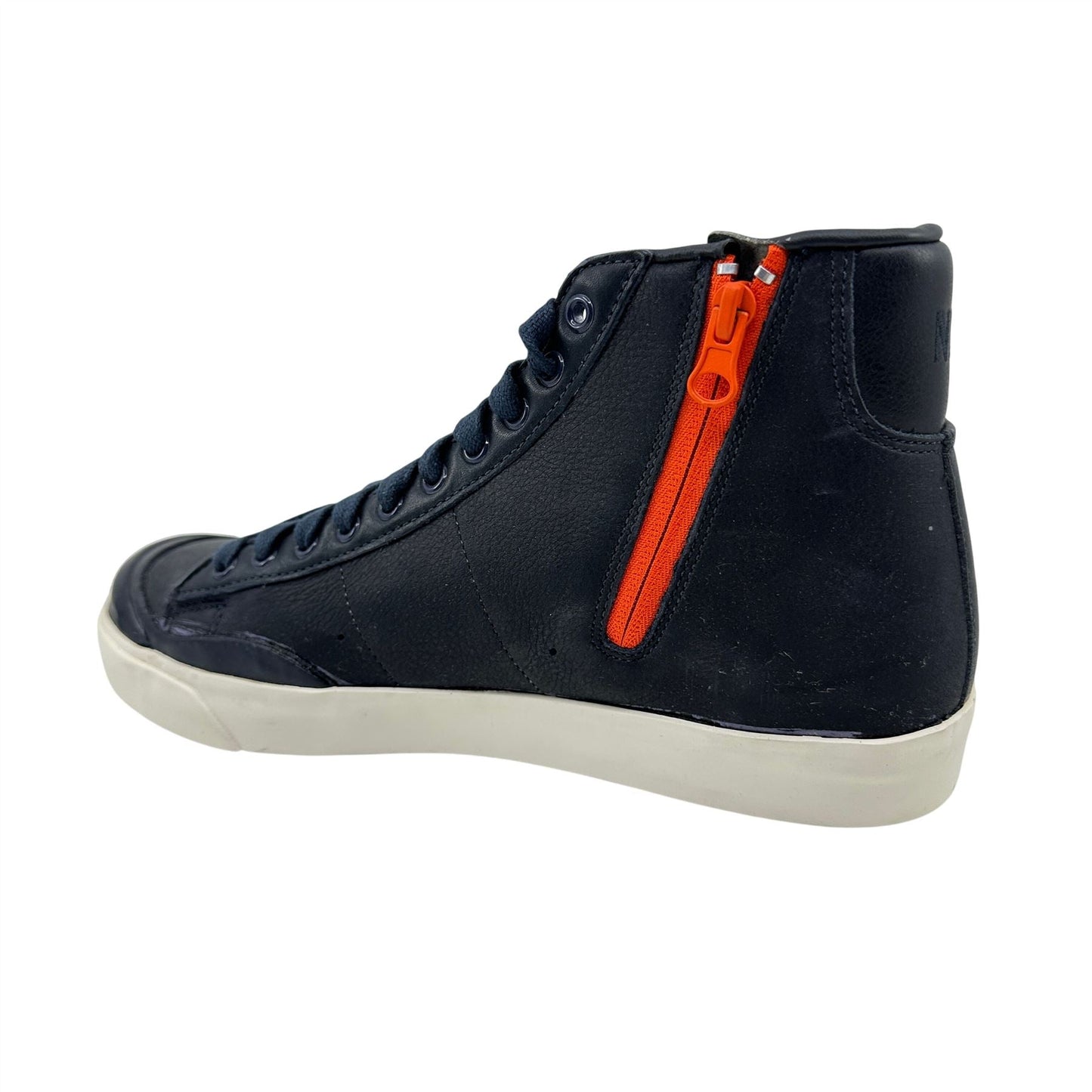 Nike Blazer Mid AB TZ Dark Obsidian Safety Orange Mens Athletic Sneaker