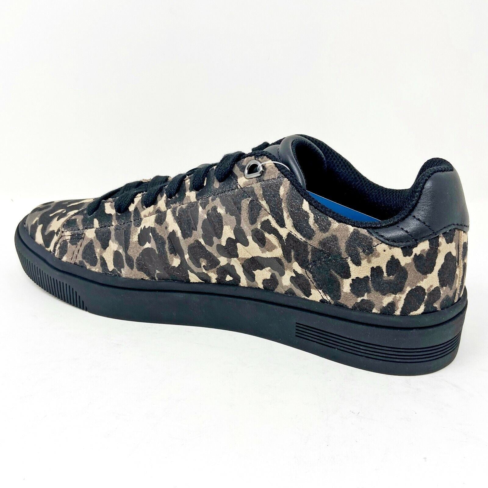 K-Swiss Court Frasco Suede Leopard Black Womens Tennis Sneakers 95610 927