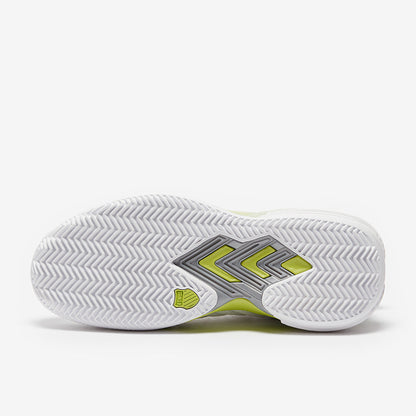 K-Swiss Womens Ultrashot 3 Tennis Shoes - White/Grey Violet/Lime Green