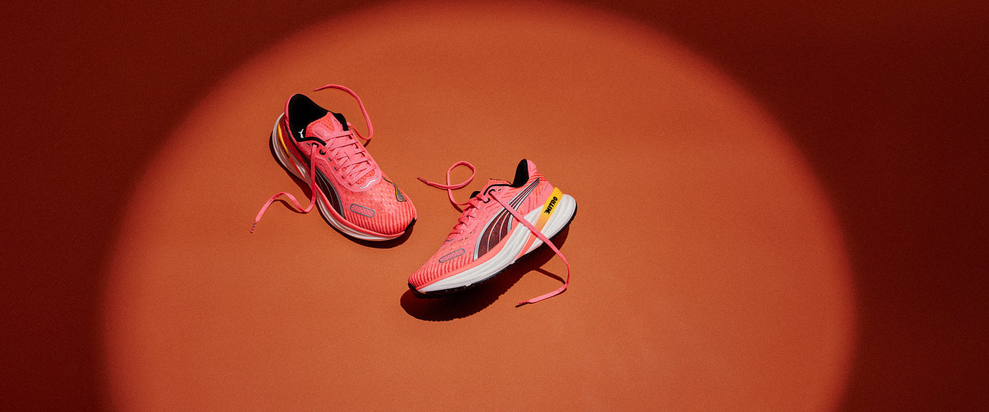 Puma Womens Magnify Nitro 2 Tech - Sunset Glow-Puma White
