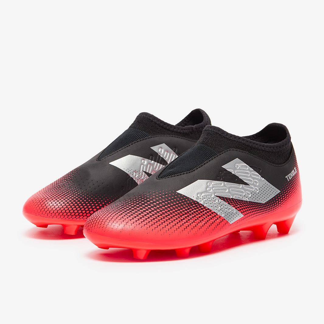 New Balance Kids Tekela V4+ Magique FG - Black/Energy Red/Hi